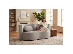 Pěnová pohovka BILL 200 - rozkládací - šedá