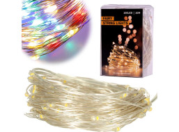 Dekorativní LED světla na drátku - 10m 100LED - multicolour