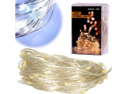 Dekorativní LED světla na drátku - 10m 100LED - studená bílá