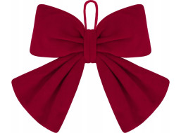 Dekorační mašle Rich Red Bow 14x12,5 cm - červená