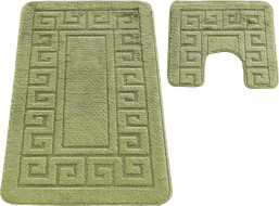 Sada koupelnových předložek s výřezem TÁŇA - greek - zelená