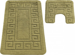 Sada koupelnových předložek s výřezem TÁŇA - greek - khaki