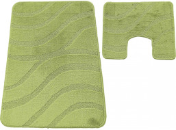 Sada koupelnových předložek s výřezem TÁŇA - symphony - zelená