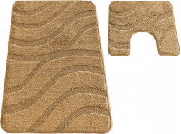 Sada koupelnových předložek s výřezem TÁŇA - symphony - tmavě béžová