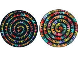 CURIOSI Oboustranné dřevěné puzzle Double: Stonožka 324 dílků