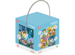 DODO Puzzle Můj den 4v1 (12,16,20,24 dílků)