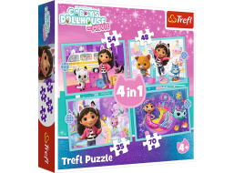 TREFL Puzzle Gábinin kouzelný domek: Velká dobrodružství 4v1 (35,48,54,70 dílků)