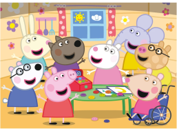 DINO Puzzle Prasátko Peppa: Obchod MAXI 24 dílků