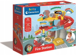 CLEMENTONI BABY Autogaráž Tumbling Cars: Hasičská stanice