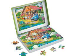 EUROGRAPHICS Puzzle Connecting Pieces: Vesnický obchůdek 48 dílků