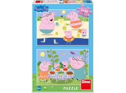 DINO Puzzle Peppa Pig: Na dovolené 2x48 dílků