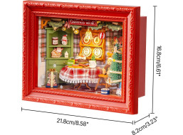 ROBOTIME Rolife DIY 3D dřevěné puzzle Štědrovečerní večeře s LED osvětlením 125 dílků