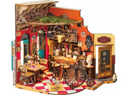 ROBOTIME Rolife DIY 3D dřevěné puzzle Bar s LED osvětlení