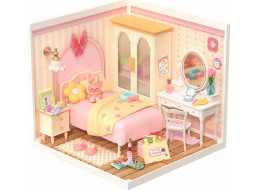 ROBOTIME Rolife DIY House: Ložnice s LED osvětlením 105 dílků