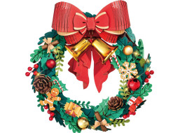 ROBOTIME Rolife Svítící 3D dřevěné puzzle Adventní věnec 252 dílků