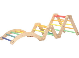BusyKids Velká skládací lezecká sestava duhová