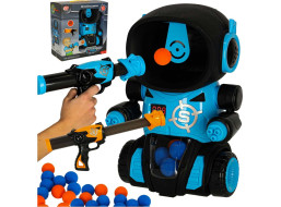 Arkádová hra - Hladový robot - set 2 pistole + míče