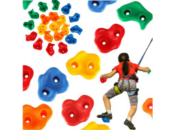 Lezecké úchyty pro děti - barevné 20 ks + šrouby