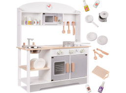 Dětská dřevěná kuchyňka MDF MODERN CLASSIC + příslušenství