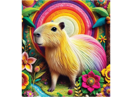 WOODEN CITY Dřevěné puzzle Kapybara 20 dílků