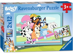 RAVENSBURGER Puzzle Bluey 2x12 dílků