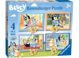 RAVENSBURGER Puzzle Bluey 4v1 (12,16,20,24 dílků)