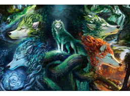 RAVENSBURGER Puzzle Mystičtí vlci 7000 dílků