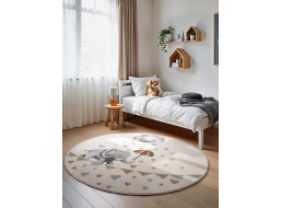 Dětský kusový koberec Villeroy & Boch Boho Kids 106303 Cream Multicolor kruh