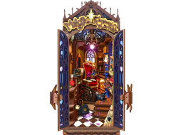 RoboTime 3D skládačka Zarážka na knihy Miniatura domečku Koutek kouzelné fantazie