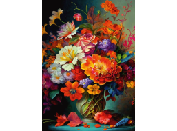 DINO Puzzle Květiny ve váze 1000 dílků