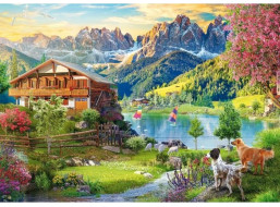 SCHMIDT Puzzle Odpočinek v Dolomitech 1000 dílků