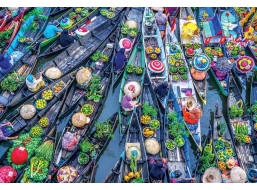 MAGNOLIA Puzzle Plovoucí tržiště 1000 dílků