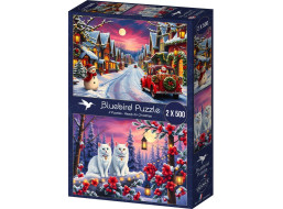 BLUEBIRD Puzzle Připraveni na Vánoce 2x500 dílků