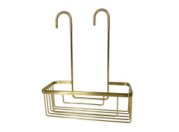 Gedy SMART police do sprchy závěsná, na baterii, 300x375x120 mm, zlato mat 248988