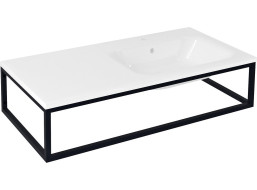 Sapho SKA konzole pod umyvadlo/desku 100x22x51cm, černá mat SKA810