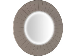 Sapho LUMIRO STRIP kulaté zrcadlo s LED osvětlením v rámu ø 75cm, agila LR750-4343S