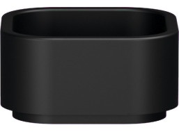 Kerasan HAKO keramické umyvadlo na desku 30x30cm, černá mat 554331