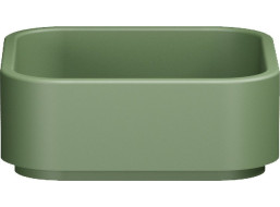 Kerasan HAKO keramické umyvadlo na desku 40x40cm, verde mat 554411