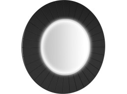 Sapho LUMIRO STRIP kulaté zrcadlo s LED osvětlením v rámu ø 75cm, carina LR750-4141S