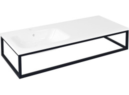 Sapho SKA konzole pod umyvadlo/desku 119, 7x22x51cm, černá mat SKA820