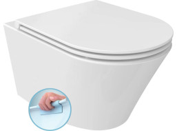 Sapho PACO SHORT závěsná WC mísa, Rimless, 36x47, 5cm, bílá PZ1012SH