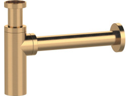 Sapho Umyvadlový sifon 5/4", odpad 32mm, kulatý, zlato mat SI519D