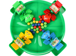 Arkádová hra Hladové žáby pro 4 hráče - zelená