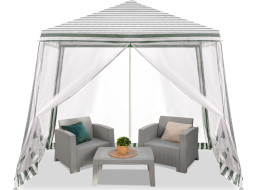 Zahradní altán s moskytiérou 3x3 m - bílý