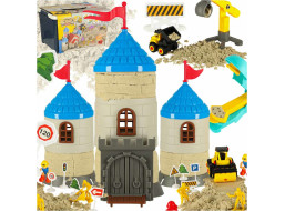 Kreativní sada kinetického písku - Stavba hradu