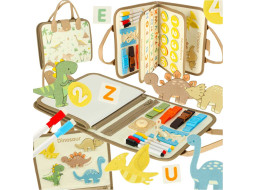 Smyslový manipulační Montessori kufřík - Dinosaur