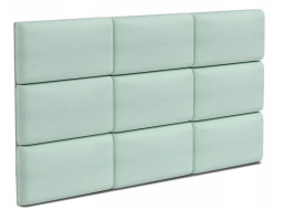 Čalouněný panel na zeď TRINITY - 45x25 cm, mátový