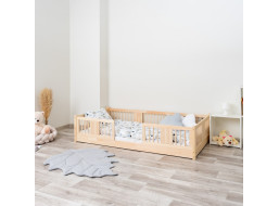 Dětská Montessori postel z masivu borovice LUNA - 190x90 cm