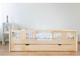 Dětská postel z masivu borovice LUNA 20 - 160x80 cm