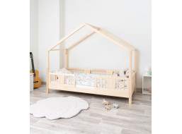 Dětská domečková postel z masivu borovice LUNA S 10 - 190x90 cm
